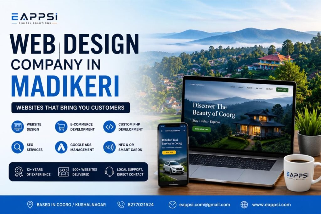 Web design company in Madikeri - Eappsi Web Design office